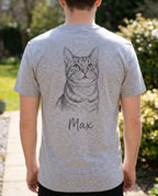 Personalized Pencil Cat Portrait T-Shirt – Turn Your Cat into Wearable Art