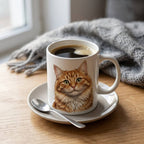 Personalized Purrfect Match cat mug featuring custom photo of your cat, perfect for cat lovers and unique gift ideas.