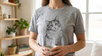 Personalized Pencil Cat Portrait T-Shirt – Turn Your Cat into Wearable Art