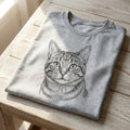 Personalized Pencil Cat Portrait T-Shirt – Turn Your Cat into Wearable Art